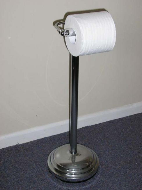Toilet Roll holder Free standing chrome 40594