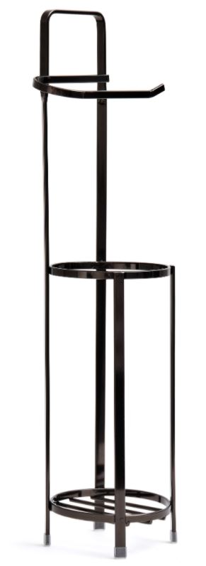 Toliet Roll storage with Roll Holder Black