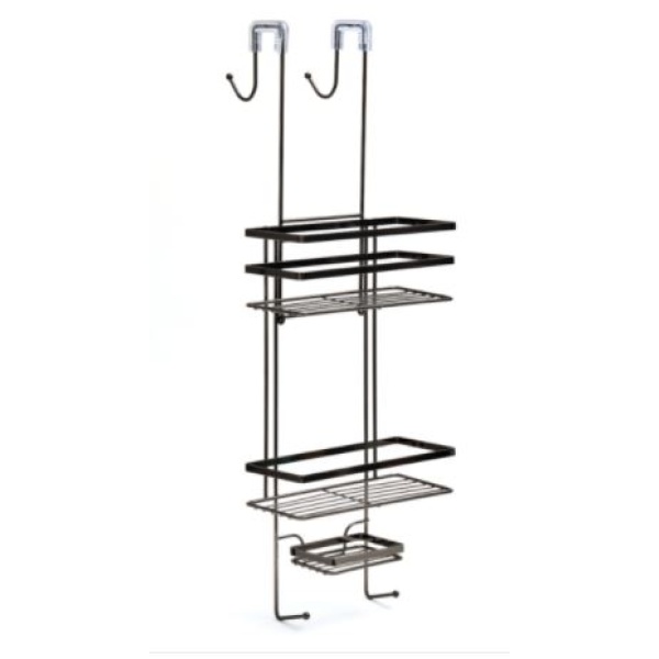Shower Caddy Over Screen 3 Tier soap tray Black