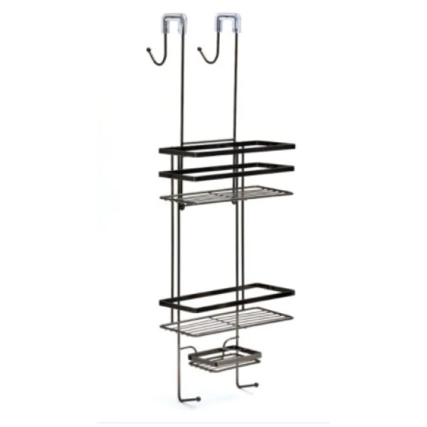 Shower Caddy Over Screen 3 Tier soap tray Black