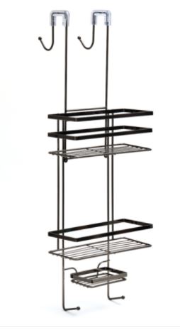 Shower Caddy Over Screen 3 Tier soap tray Black