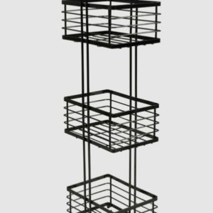 Shower Caddy 3 tier Large Floor Black 1790