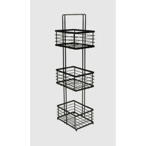 Shower Caddy 3 tier Large Floor Black 1790
