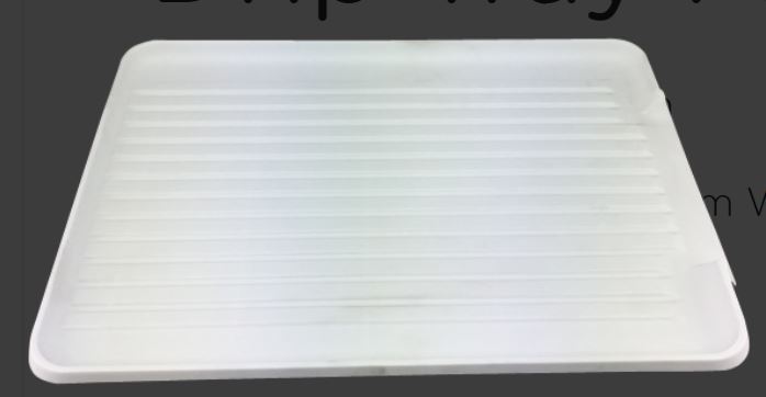 Drip Tray Plastic white for Drainer 2016