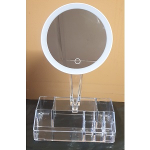 Mirror LED Ring with Cosmetic Organiser 2376