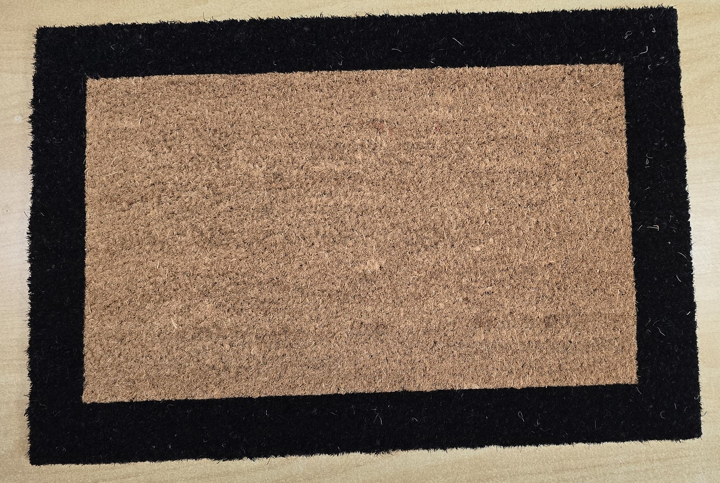 Coir door mat black boarder pvc back 40X60cm 1880 Coir door mat black boarder pvc back 40X60cm 1880