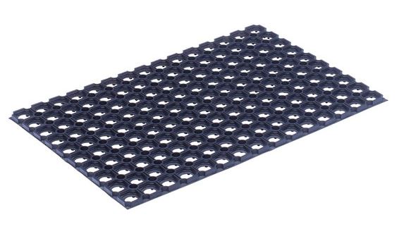 honeycomb rubber o ring mat 60x40cm 22354