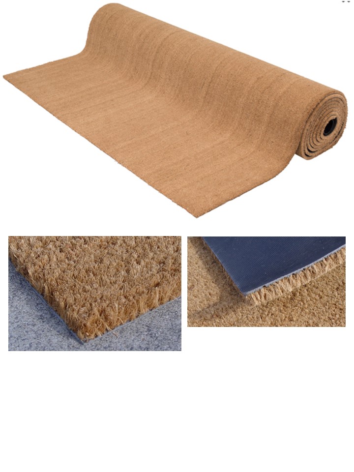 Coir matting 17mm x 2m wide sold by sq m 2682
