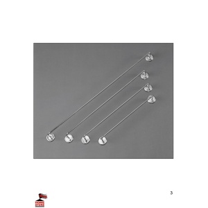 Towel Rail 450mm Long Chrome 2311