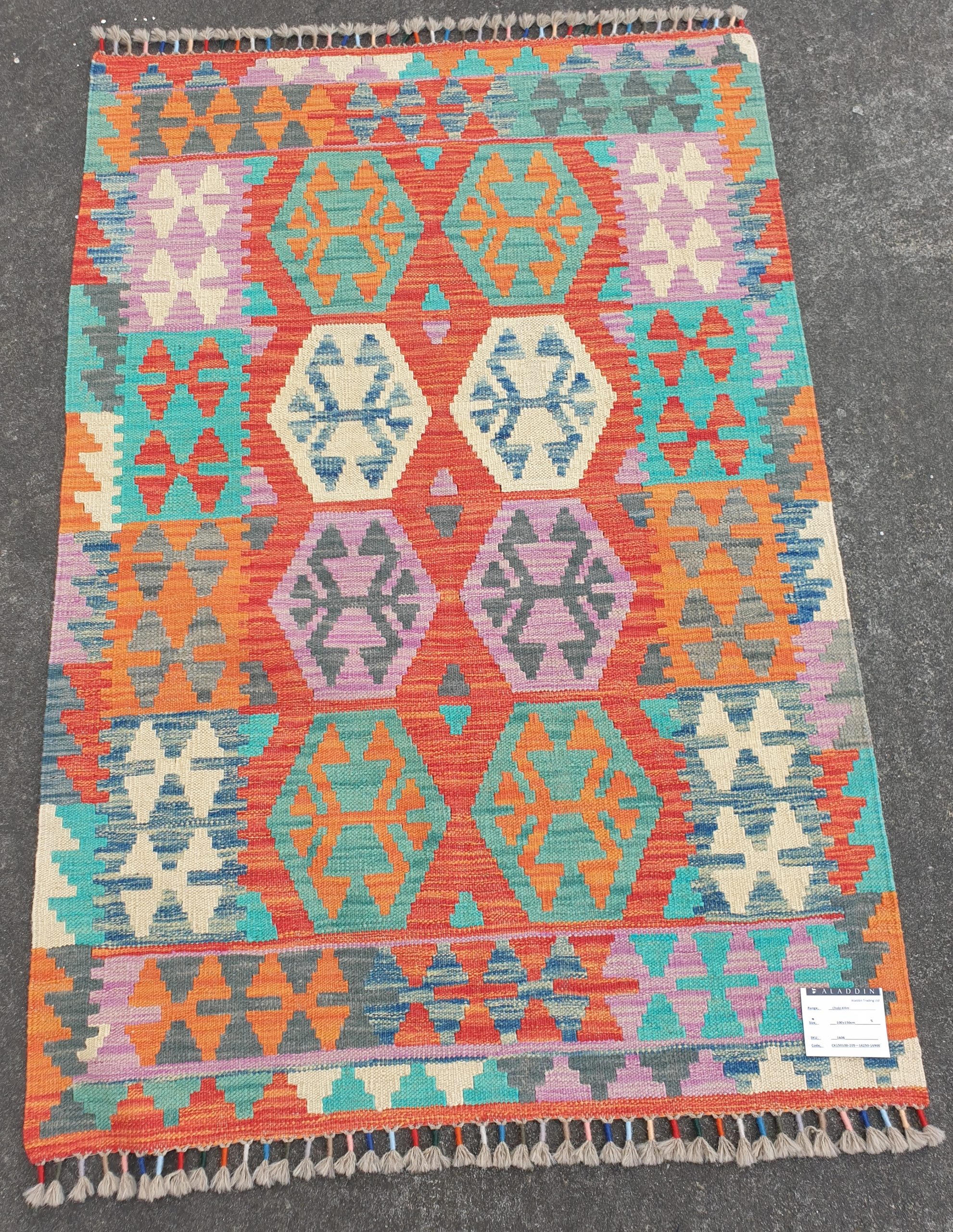 Kilim Afghan Chobi 100x150cm 1606