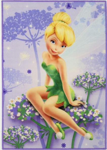 Tinker Bell Kids Mat Taped edge 100x150cm 2592