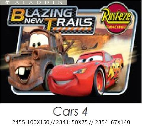 Cars 4 Kids Mat 50x75cm 2341