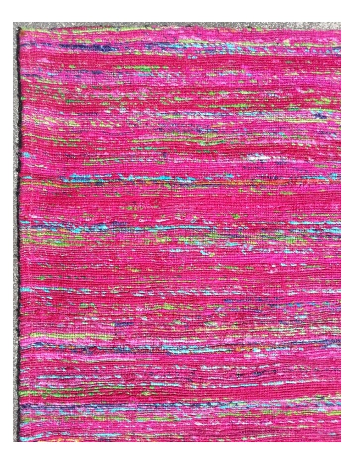 Sari Silk Flatweave Loop 160x230cm Fuschia 37043