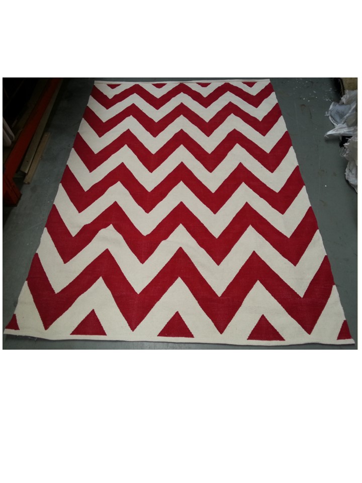 Cheveron 160x230cm Red Ivory 37048