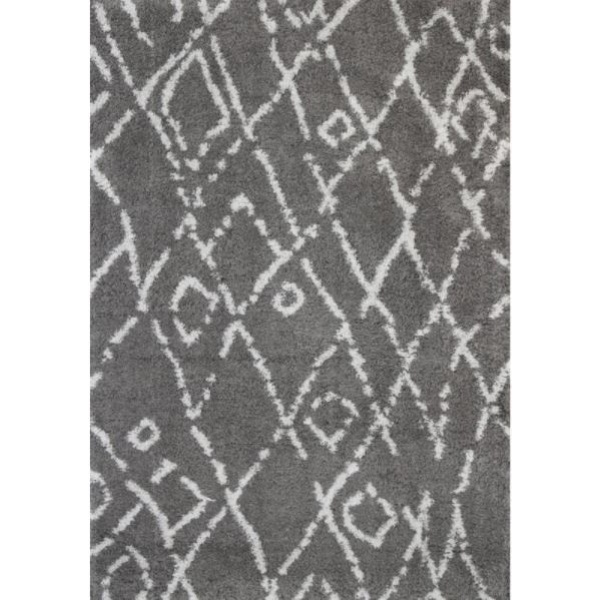 Moroccan Shag 160x230cm Grey Silver 19092-995 0749