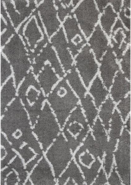 Moroccan Shag 160x230cm Grey Silver 19092-995 0749