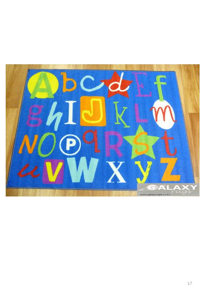 Alphabet Font Navy 100x130cm 2521