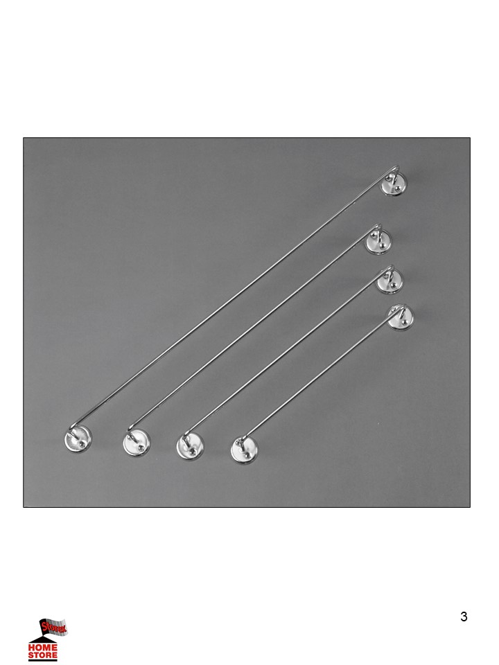 Towel Rail 300mm Long Chrome 2314