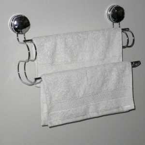 Towel Rail Suction Chrome 350mm 40269