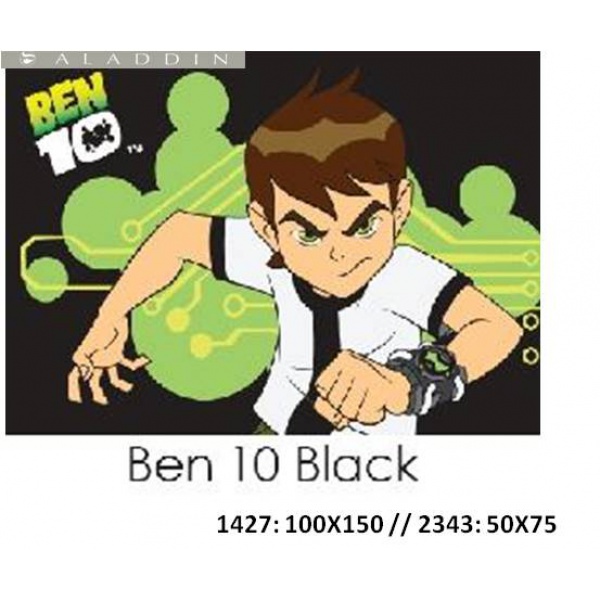 Ben 10 Black Kids Mat 50x75cm 2343