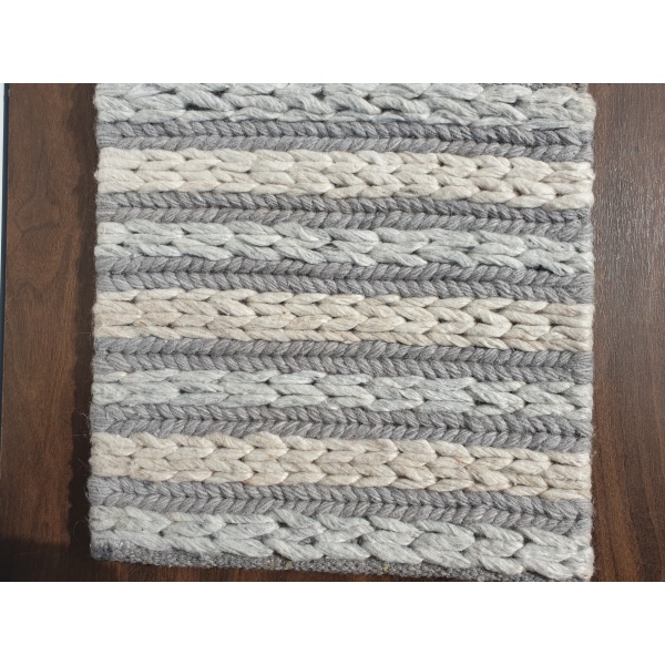 Rope Weave Wool 160x230cm Grey IE16100 37058