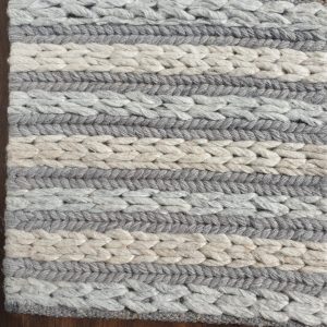 Rope Weave Wool 160x230cm Grey IE16100 37058