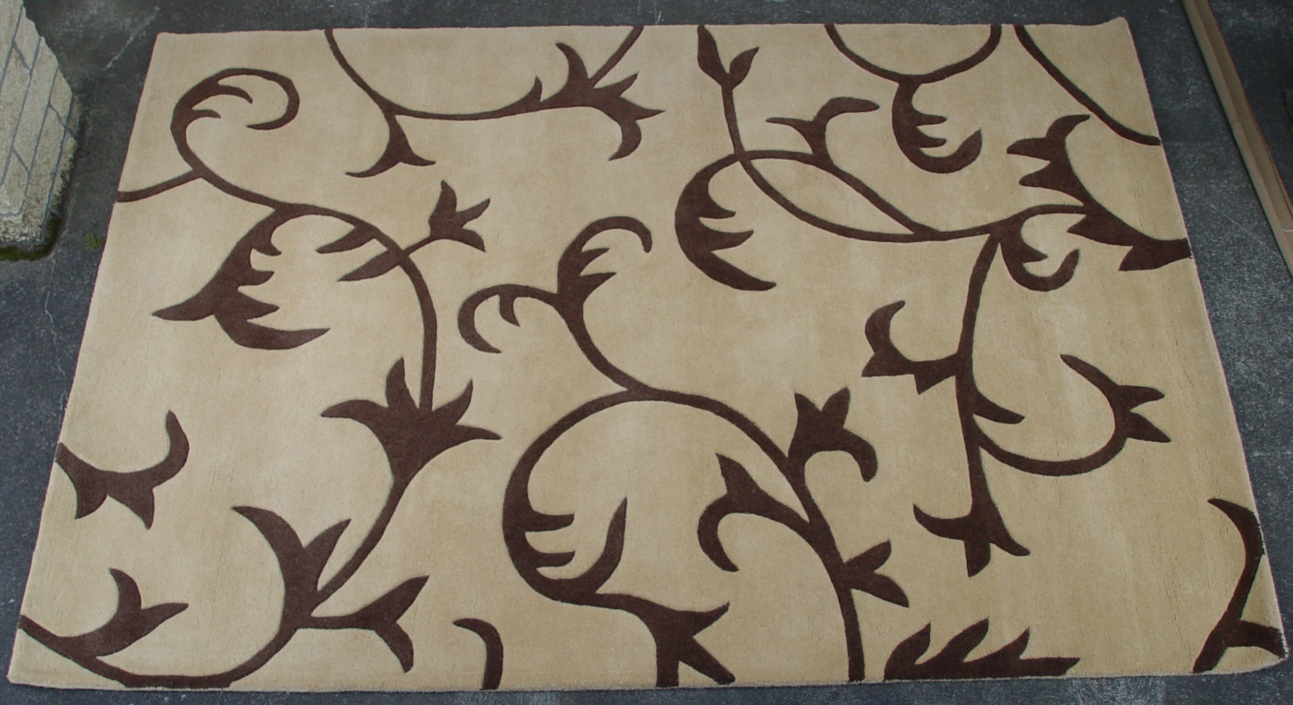 Modern H/Tuft Wool 160x230cm Beige/Brown IE314 37166