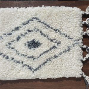 Moroccan Wool 160x230cm White/Dk Grey 6611 37217