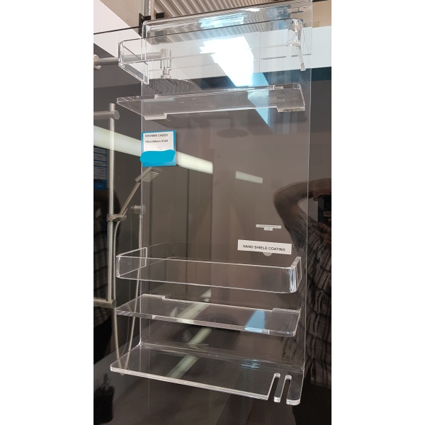 Mensola Acrylic Shower Caddy 700x350x120x8mm