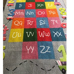 ABC Kids Shapes Pink 100x150cm