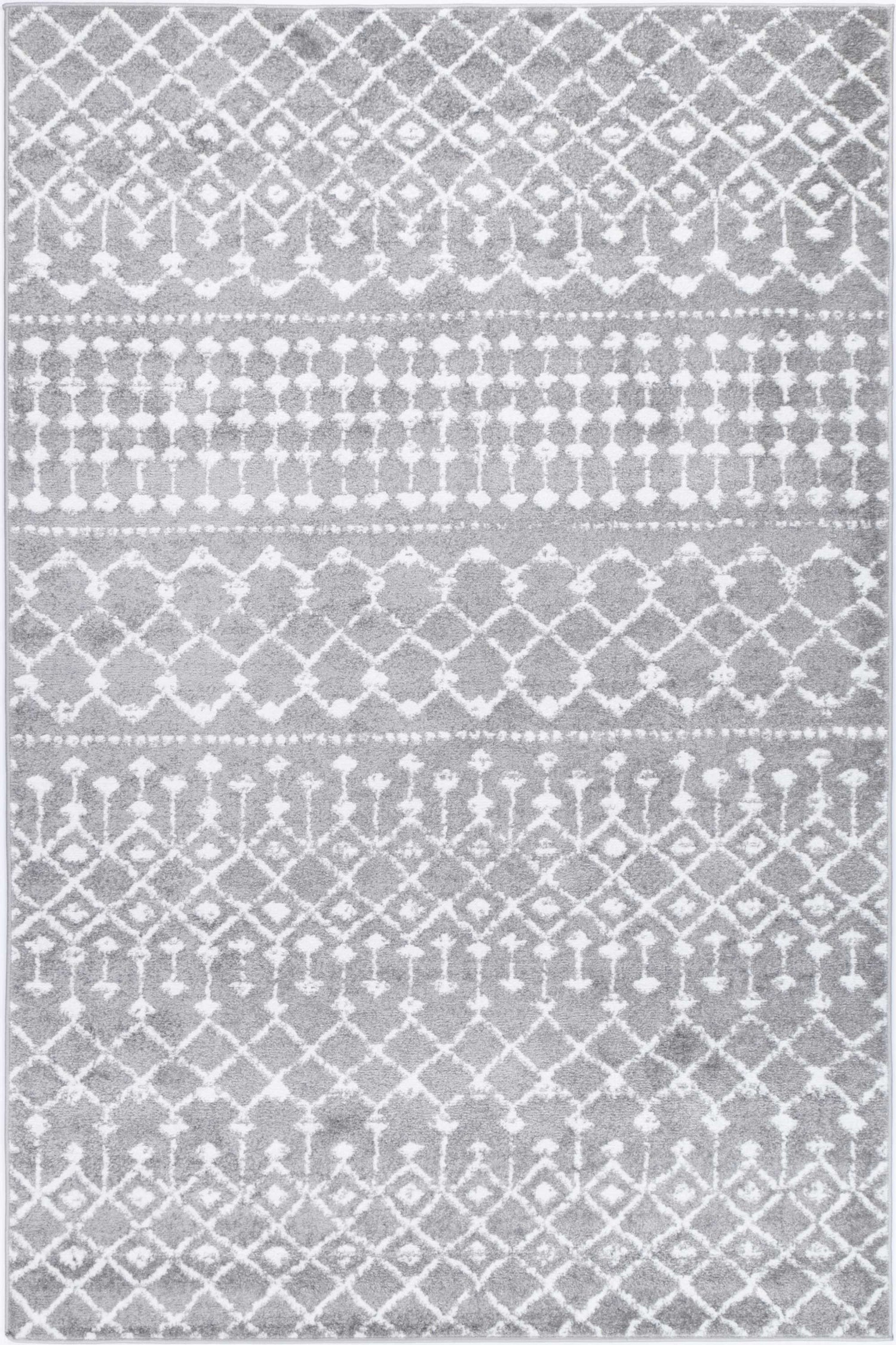 Bergen 200x290 Berg5 Grey White 8424A 12947