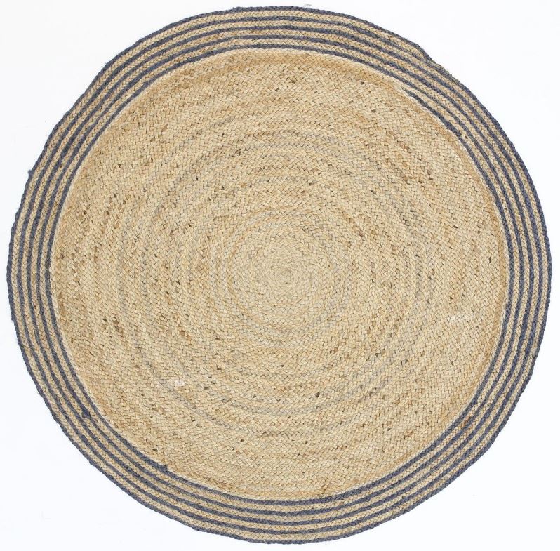 Carpi Jute Grey edge Round150cm