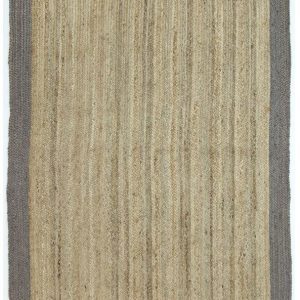 Hampton Jute 150x220 Border Grey