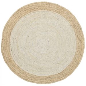 Hampton Jute 150 Round Centre Pearl