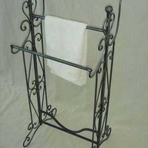 Towel Rail Black 41x36x90cm