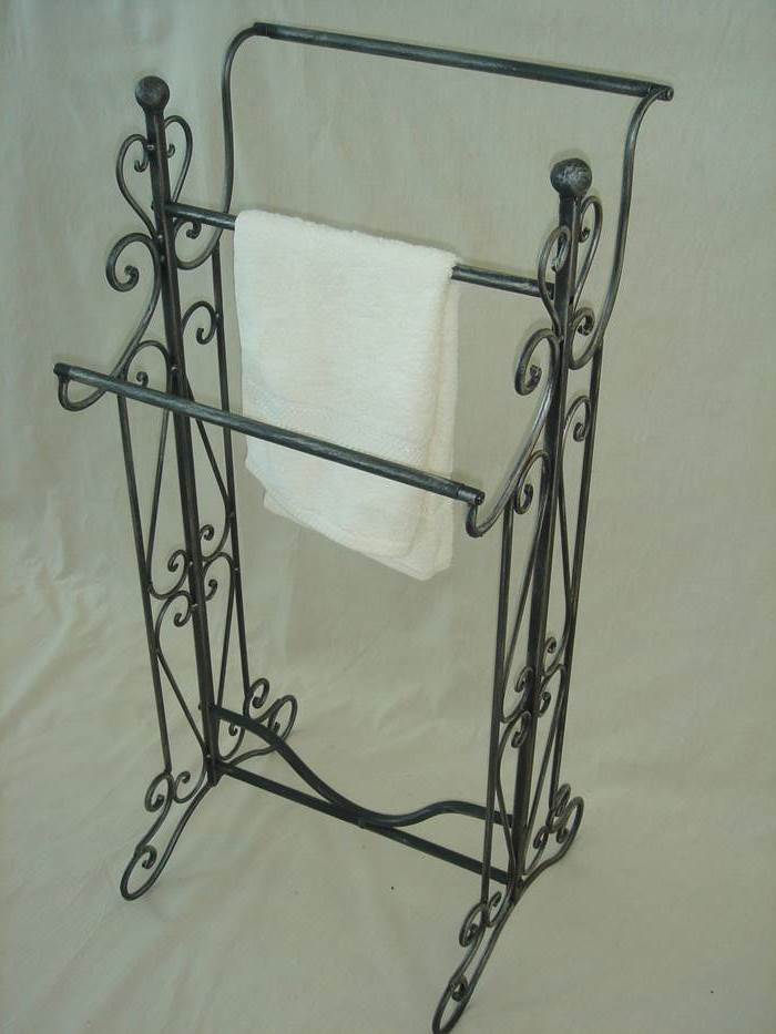 Towel Rail Black 41x36x90cm